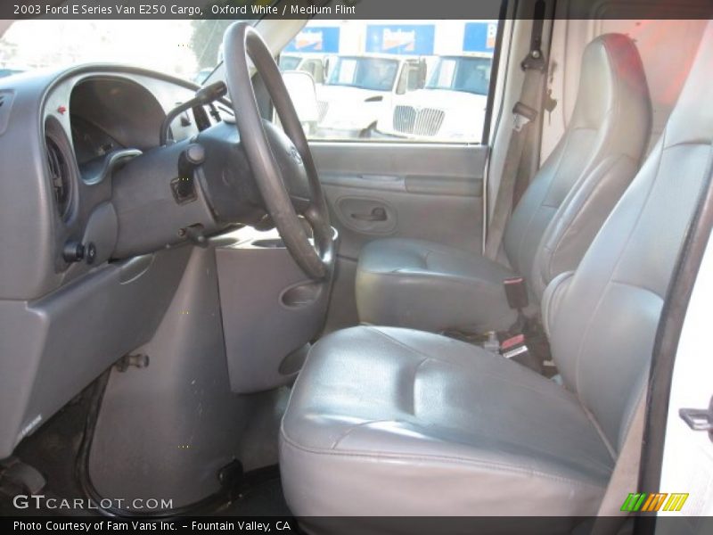 Oxford White / Medium Flint 2003 Ford E Series Van E250 Cargo