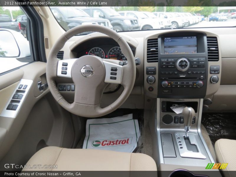 Avalanche White / Cafe Latte 2012 Nissan Pathfinder Silver