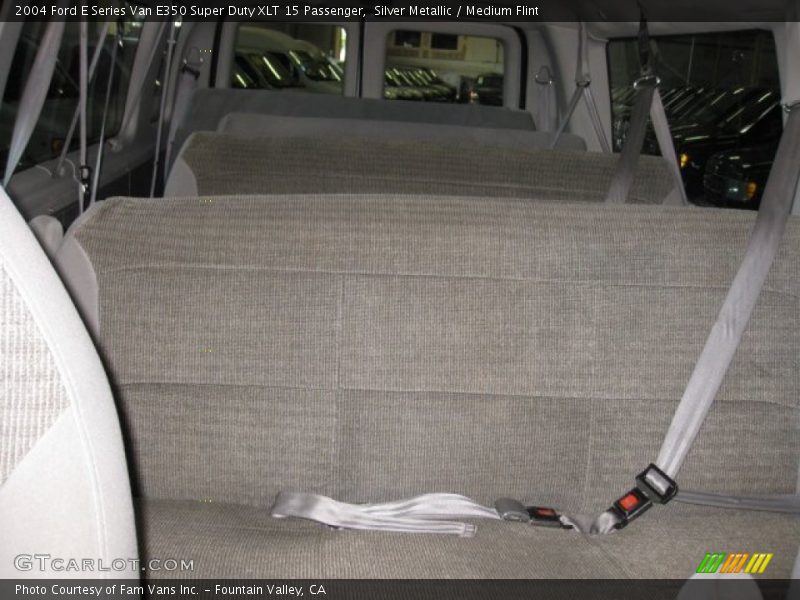 Silver Metallic / Medium Flint 2004 Ford E Series Van E350 Super Duty XLT 15 Passenger
