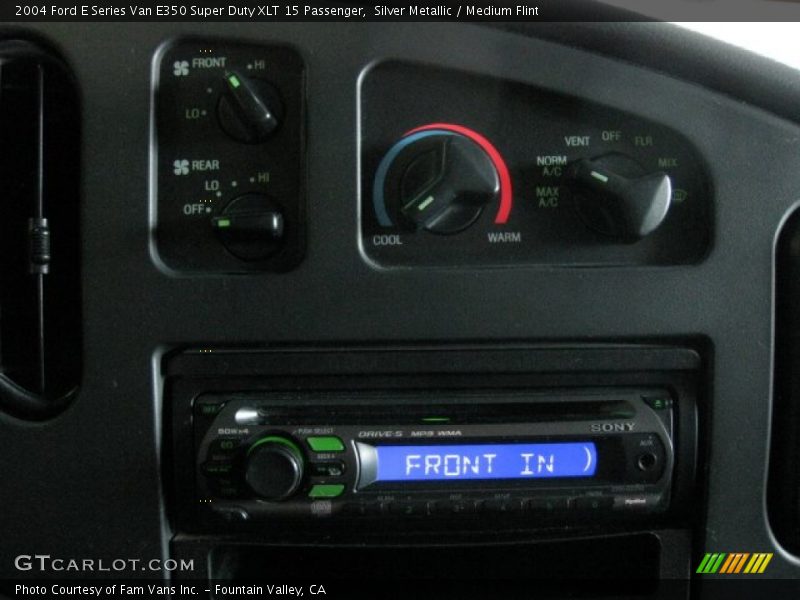 Silver Metallic / Medium Flint 2004 Ford E Series Van E350 Super Duty XLT 15 Passenger