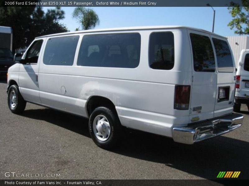 Oxford White / Medium Flint Grey 2006 Ford E Series Van E350 XLT 15 Passenger