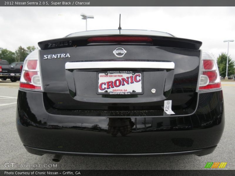 Super Black / Charcoal 2012 Nissan Sentra 2.0 S