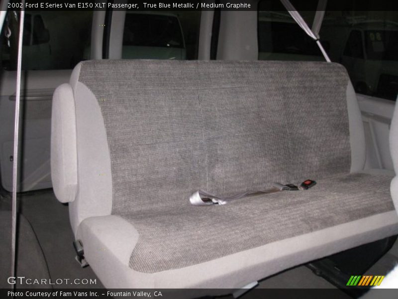 True Blue Metallic / Medium Graphite 2002 Ford E Series Van E150 XLT Passenger