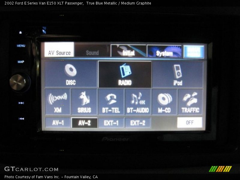 True Blue Metallic / Medium Graphite 2002 Ford E Series Van E150 XLT Passenger