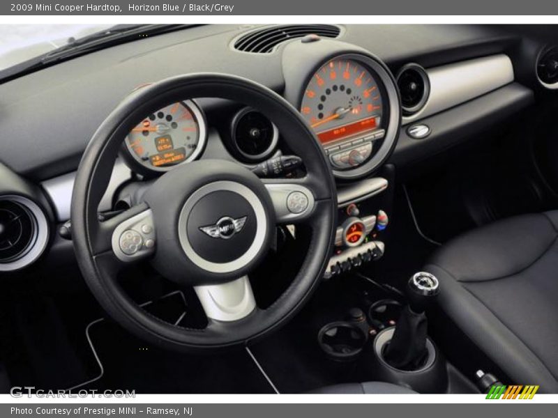Horizon Blue / Black/Grey 2009 Mini Cooper Hardtop