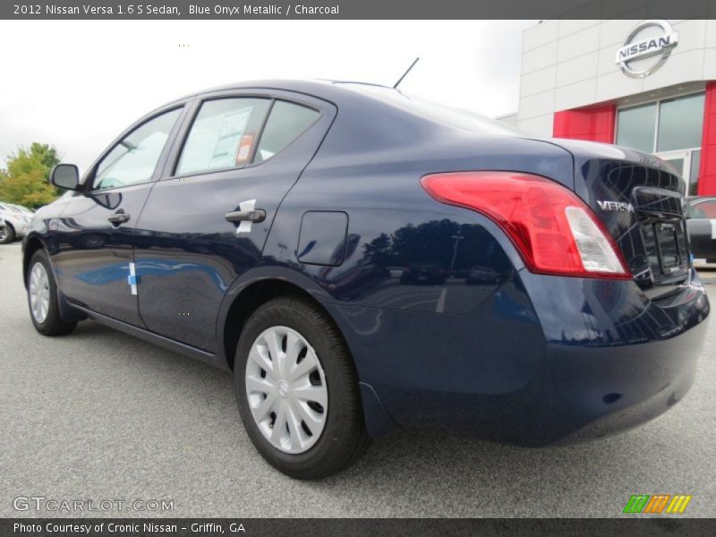 Blue Onyx Metallic / Charcoal 2012 Nissan Versa 1.6 S Sedan