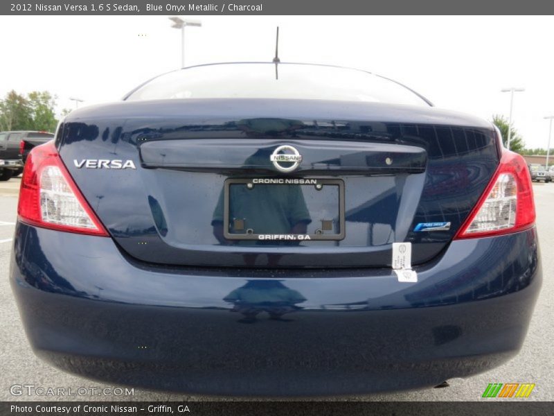 Blue Onyx Metallic / Charcoal 2012 Nissan Versa 1.6 S Sedan