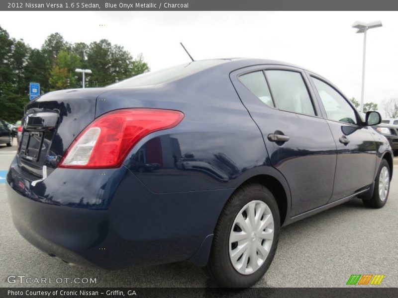 Blue Onyx Metallic / Charcoal 2012 Nissan Versa 1.6 S Sedan