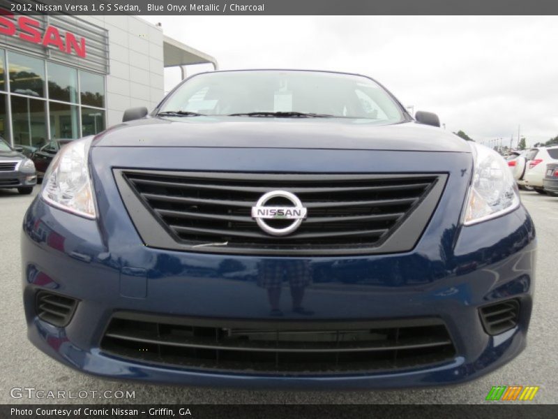 Blue Onyx Metallic / Charcoal 2012 Nissan Versa 1.6 S Sedan