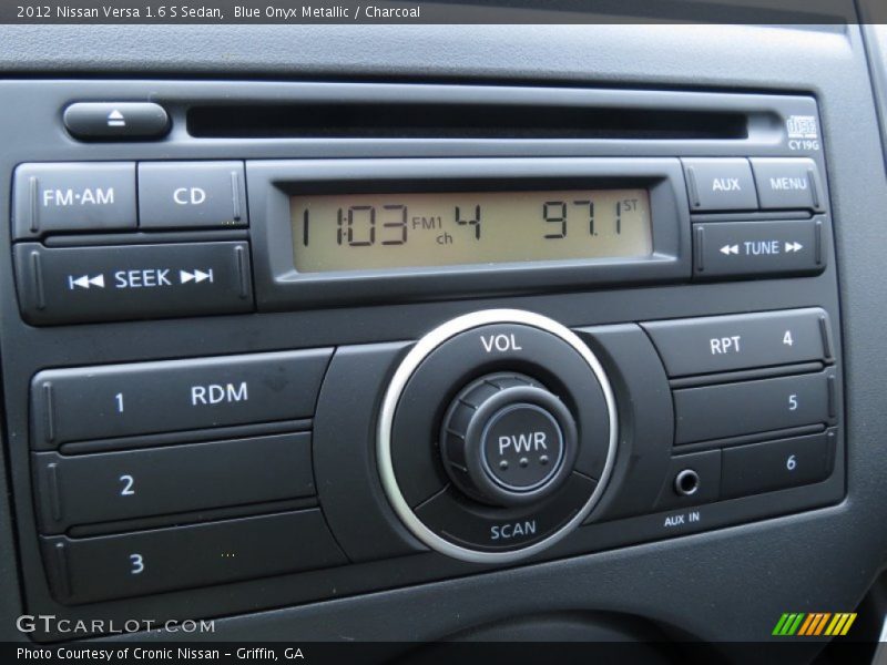 Audio System of 2012 Versa 1.6 S Sedan