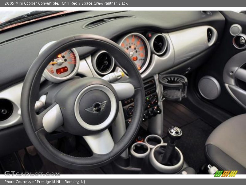 Chili Red / Space Grey/Panther Black 2005 Mini Cooper Convertible