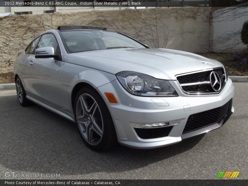 Iridium Silver Metallic / AMG Black 2012 Mercedes-Benz C 63 AMG Coupe