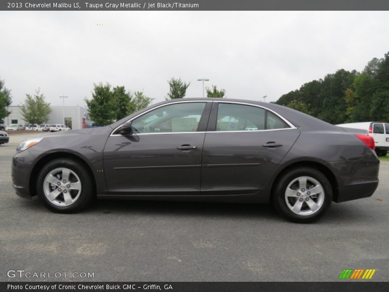 Taupe Gray Metallic / Jet Black/Titanium 2013 Chevrolet Malibu LS