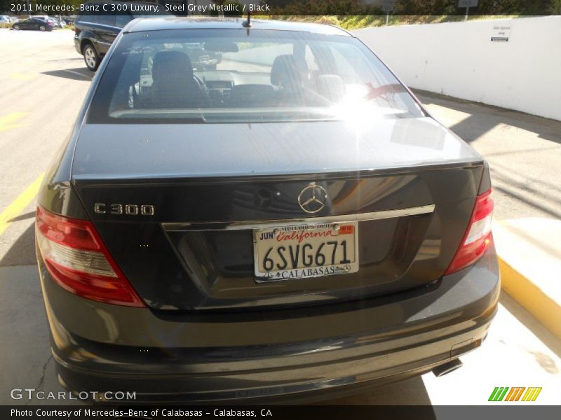 Steel Grey Metallic / Black 2011 Mercedes-Benz C 300 Luxury