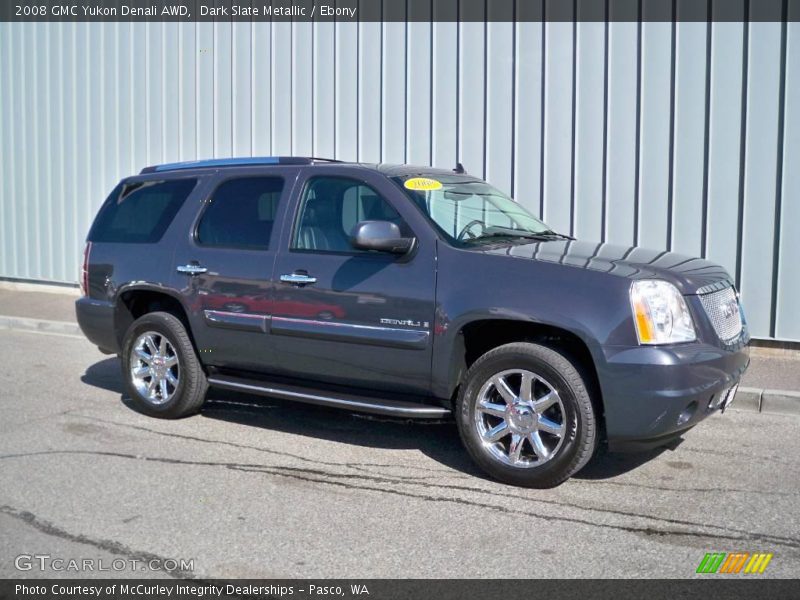 Dark Slate Metallic / Ebony 2008 GMC Yukon Denali AWD