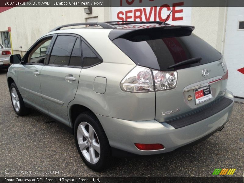 Bamboo Green Pearl / Ivory 2007 Lexus RX 350 AWD