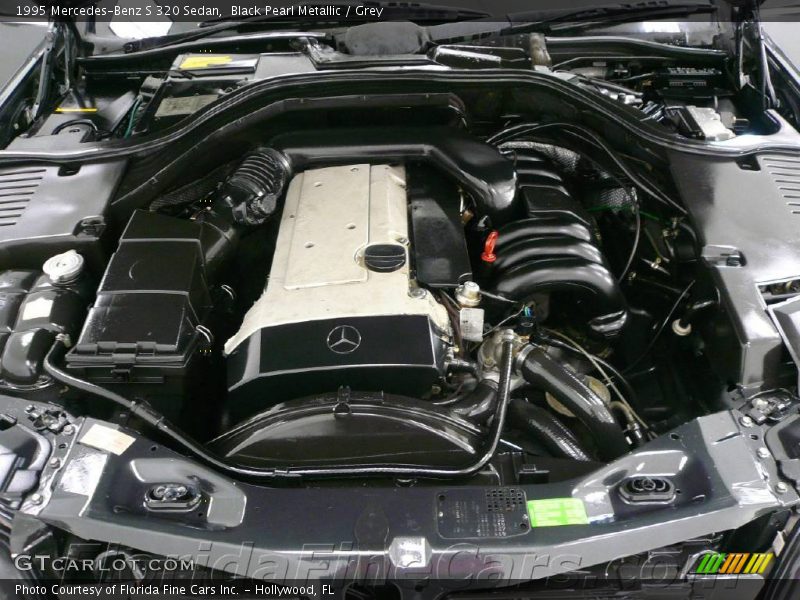 Black Pearl Metallic / Grey 1995 Mercedes-Benz S 320 Sedan