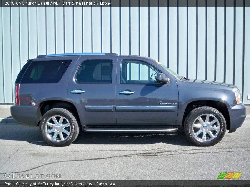 Dark Slate Metallic / Ebony 2008 GMC Yukon Denali AWD