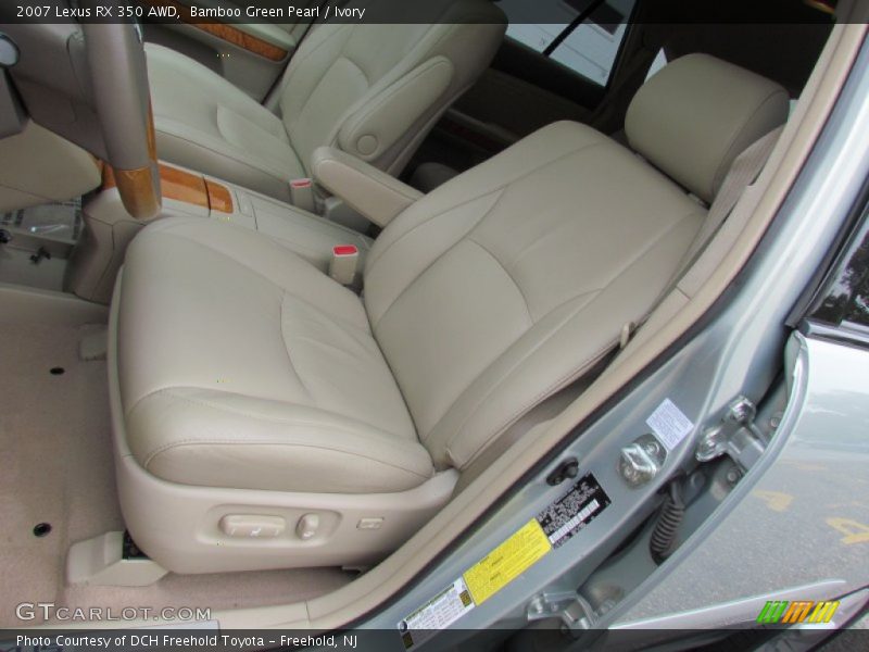 Bamboo Green Pearl / Ivory 2007 Lexus RX 350 AWD
