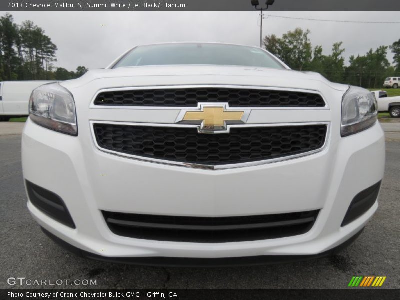 Summit White / Jet Black/Titanium 2013 Chevrolet Malibu LS