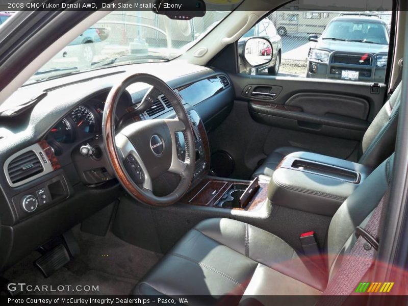 Dark Slate Metallic / Ebony 2008 GMC Yukon Denali AWD