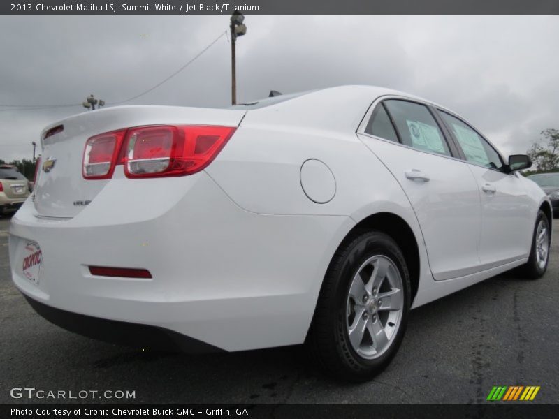 Summit White / Jet Black/Titanium 2013 Chevrolet Malibu LS