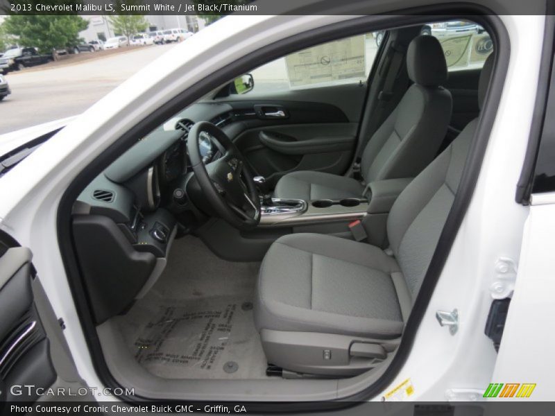 Summit White / Jet Black/Titanium 2013 Chevrolet Malibu LS