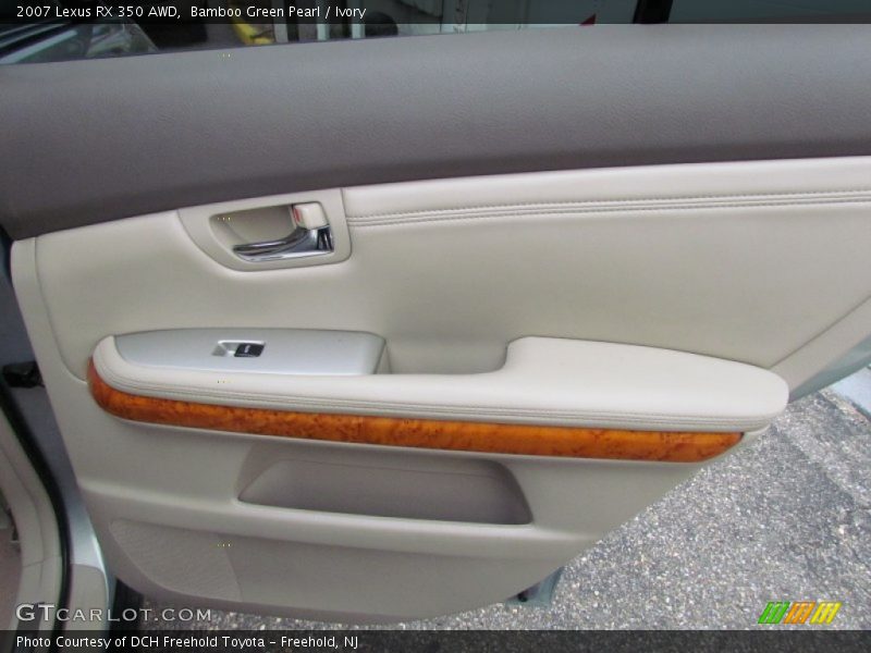 Bamboo Green Pearl / Ivory 2007 Lexus RX 350 AWD