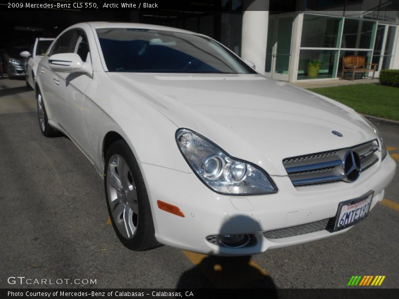 Arctic White / Black 2009 Mercedes-Benz CLS 550