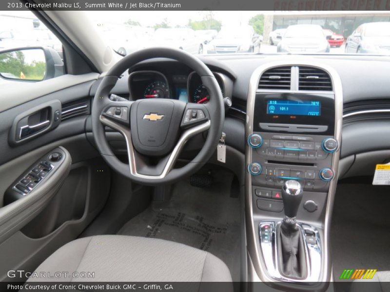 Summit White / Jet Black/Titanium 2013 Chevrolet Malibu LS