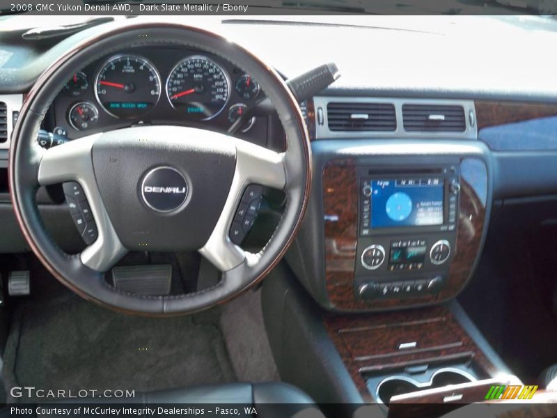 Dark Slate Metallic / Ebony 2008 GMC Yukon Denali AWD
