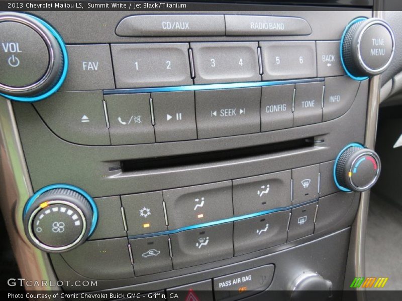 Summit White / Jet Black/Titanium 2013 Chevrolet Malibu LS