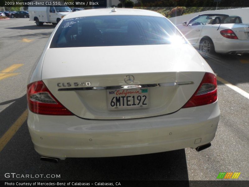 Arctic White / Black 2009 Mercedes-Benz CLS 550
