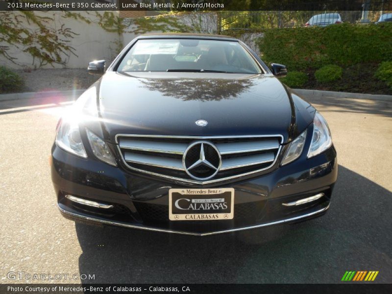 Lunar Blue Metallic / Almond/Mocha 2013 Mercedes-Benz E 350 Cabriolet