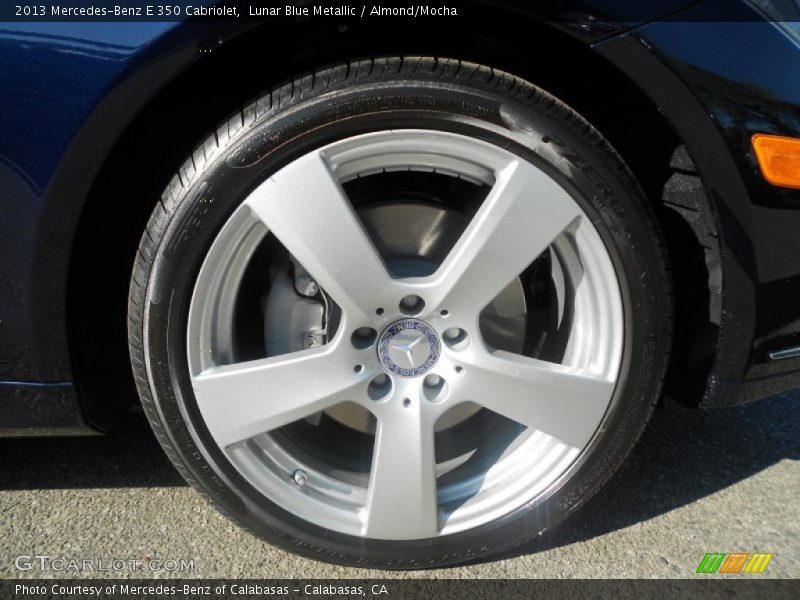 Lunar Blue Metallic / Almond/Mocha 2013 Mercedes-Benz E 350 Cabriolet