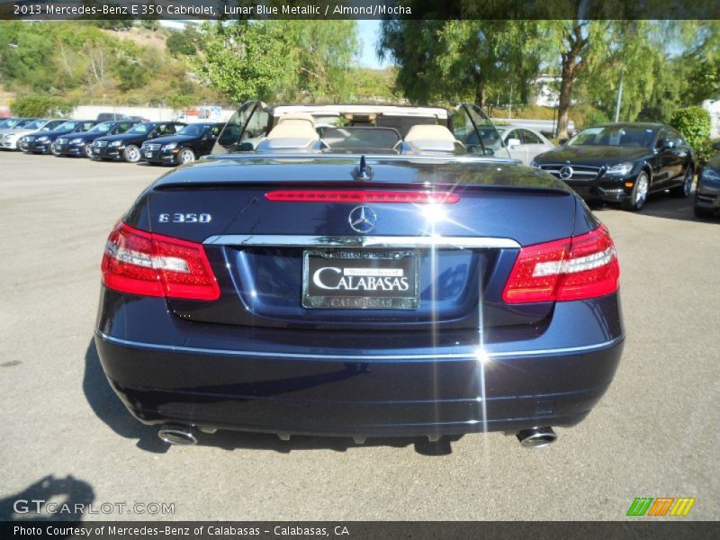 Lunar Blue Metallic / Almond/Mocha 2013 Mercedes-Benz E 350 Cabriolet