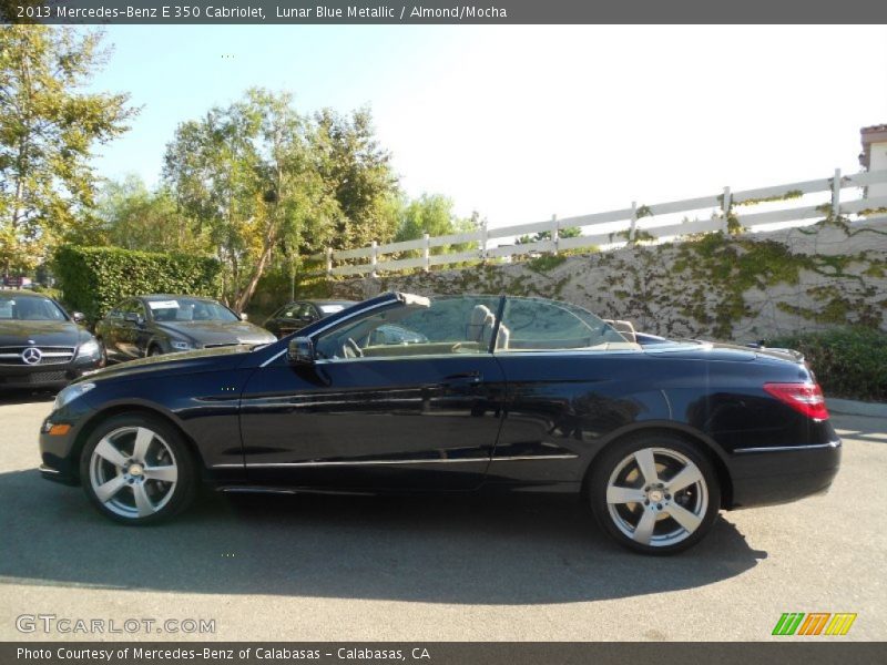Lunar Blue Metallic / Almond/Mocha 2013 Mercedes-Benz E 350 Cabriolet