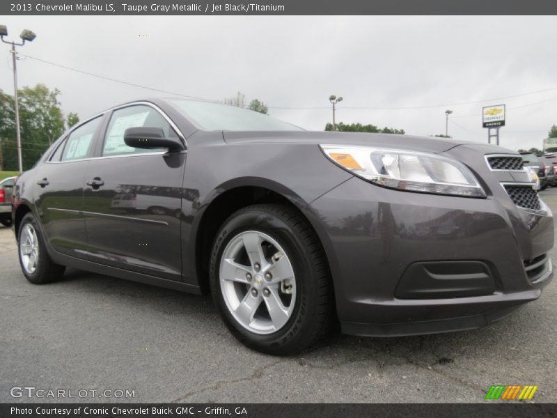 Taupe Gray Metallic / Jet Black/Titanium 2013 Chevrolet Malibu LS