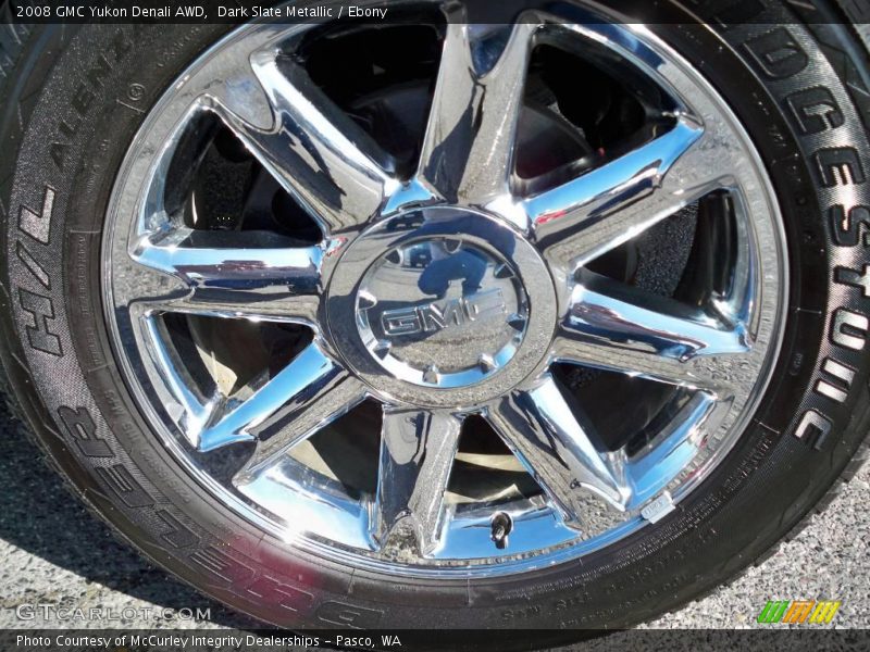 Dark Slate Metallic / Ebony 2008 GMC Yukon Denali AWD