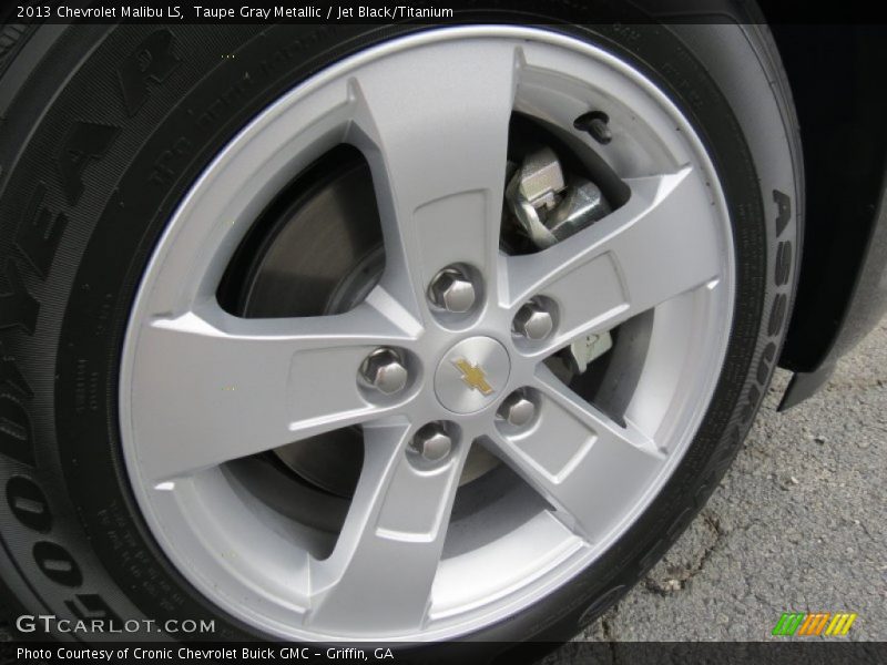 Taupe Gray Metallic / Jet Black/Titanium 2013 Chevrolet Malibu LS