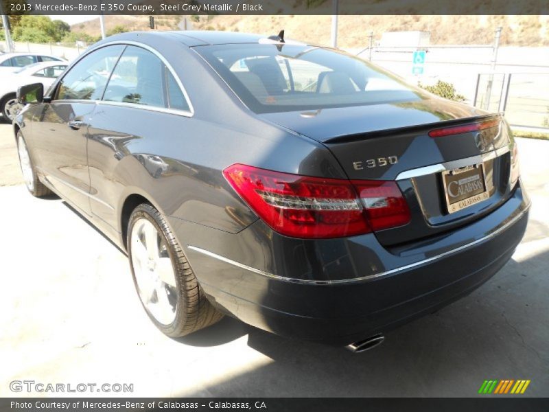 Steel Grey Metallic / Black 2013 Mercedes-Benz E 350 Coupe