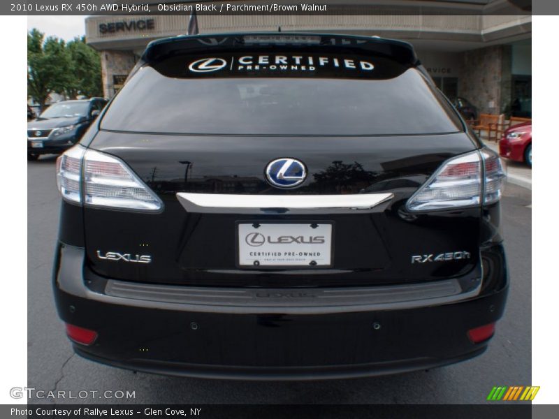 Obsidian Black / Parchment/Brown Walnut 2010 Lexus RX 450h AWD Hybrid