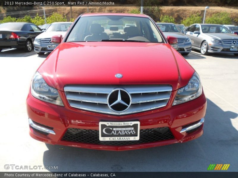 Mars Red / Almond/Mocha 2013 Mercedes-Benz C 250 Sport
