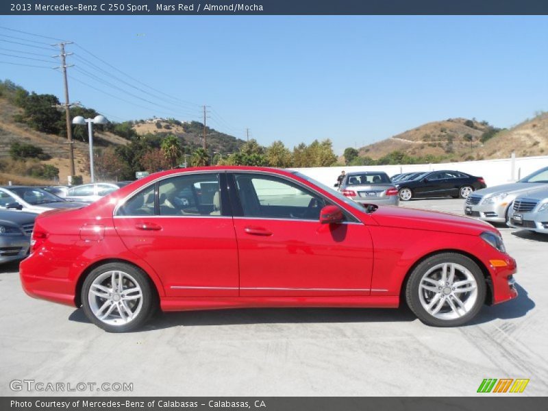 Mars Red / Almond/Mocha 2013 Mercedes-Benz C 250 Sport