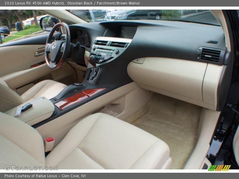 Obsidian Black / Parchment/Brown Walnut 2010 Lexus RX 450h AWD Hybrid