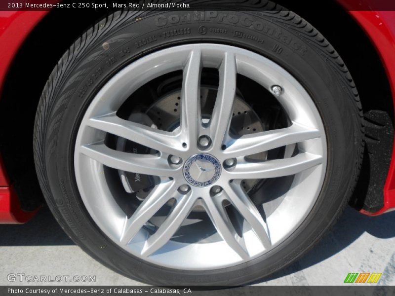 Mars Red / Almond/Mocha 2013 Mercedes-Benz C 250 Sport