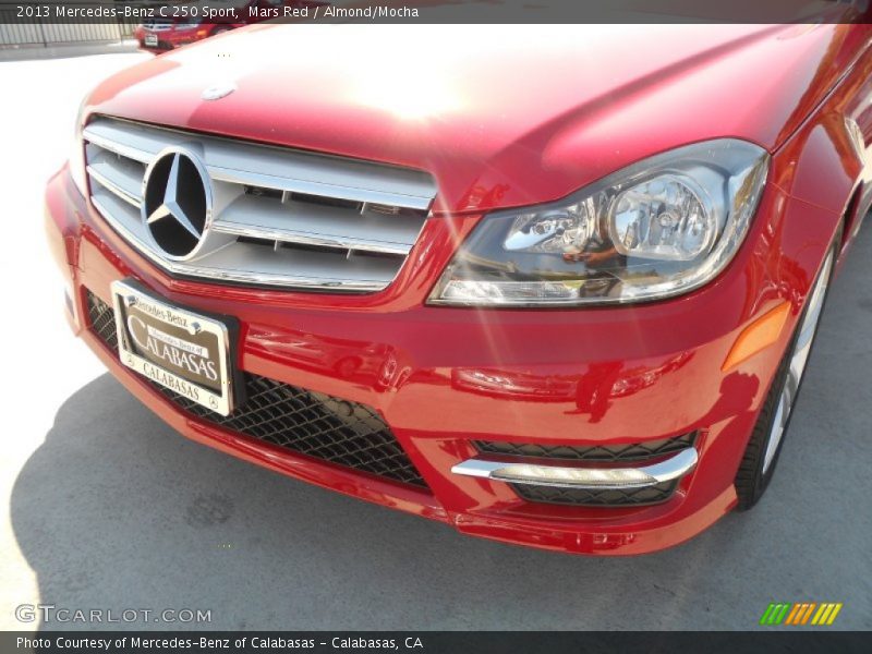 Mars Red / Almond/Mocha 2013 Mercedes-Benz C 250 Sport