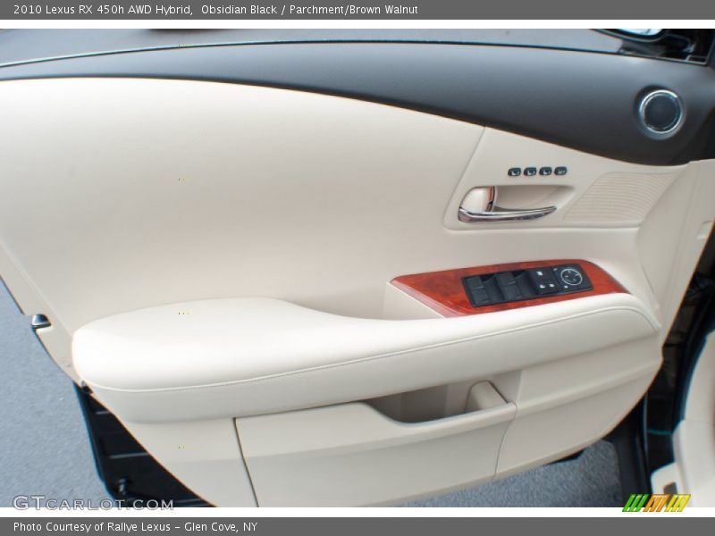 Obsidian Black / Parchment/Brown Walnut 2010 Lexus RX 450h AWD Hybrid