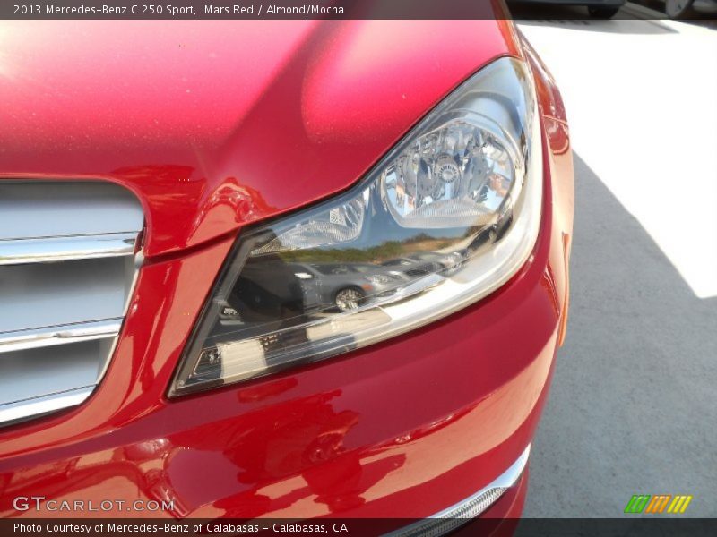 Mars Red / Almond/Mocha 2013 Mercedes-Benz C 250 Sport