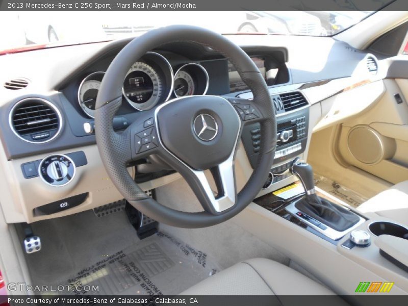Mars Red / Almond/Mocha 2013 Mercedes-Benz C 250 Sport